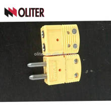 pinos redondos padrão e mini pinos planos KNJETRS Conector de termopar tipo PT100 conector especial masculino e feminino